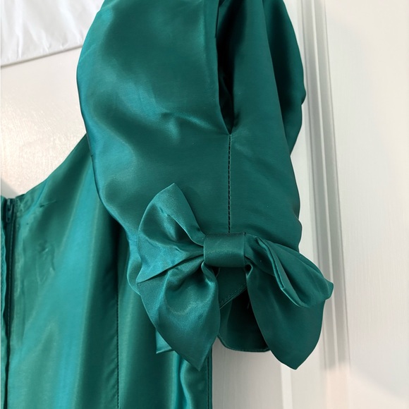 VINTAGE 1980s PROM DRESS. Do You Love Me? Size 12 TEAL/GREEN COLOR - Picture 5 of 7